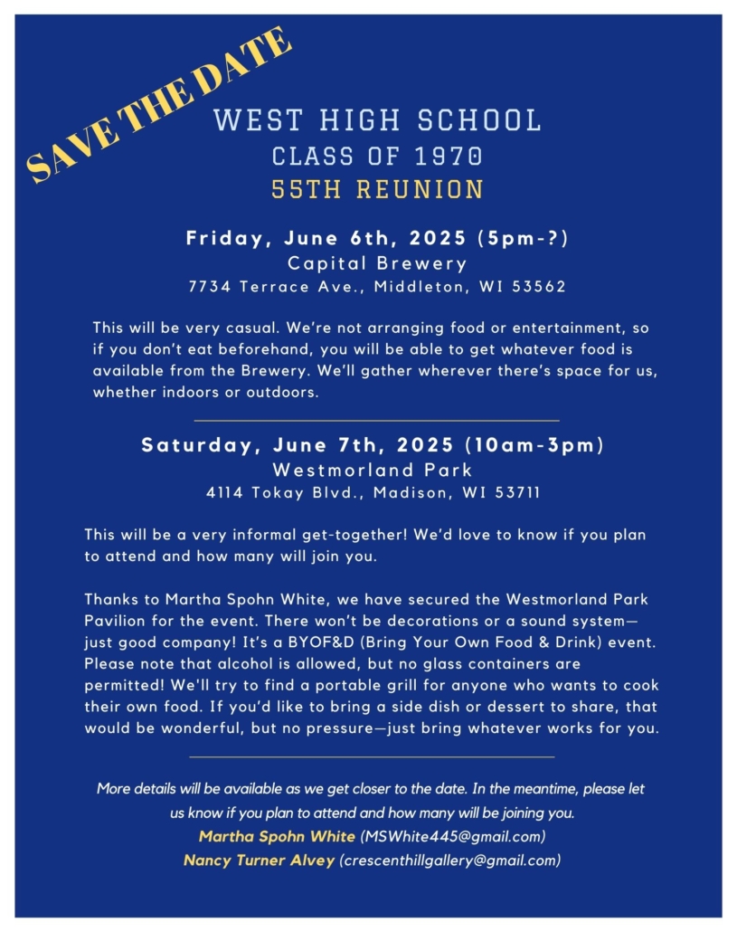 55th Reunion - June 6 and June 7, 2025